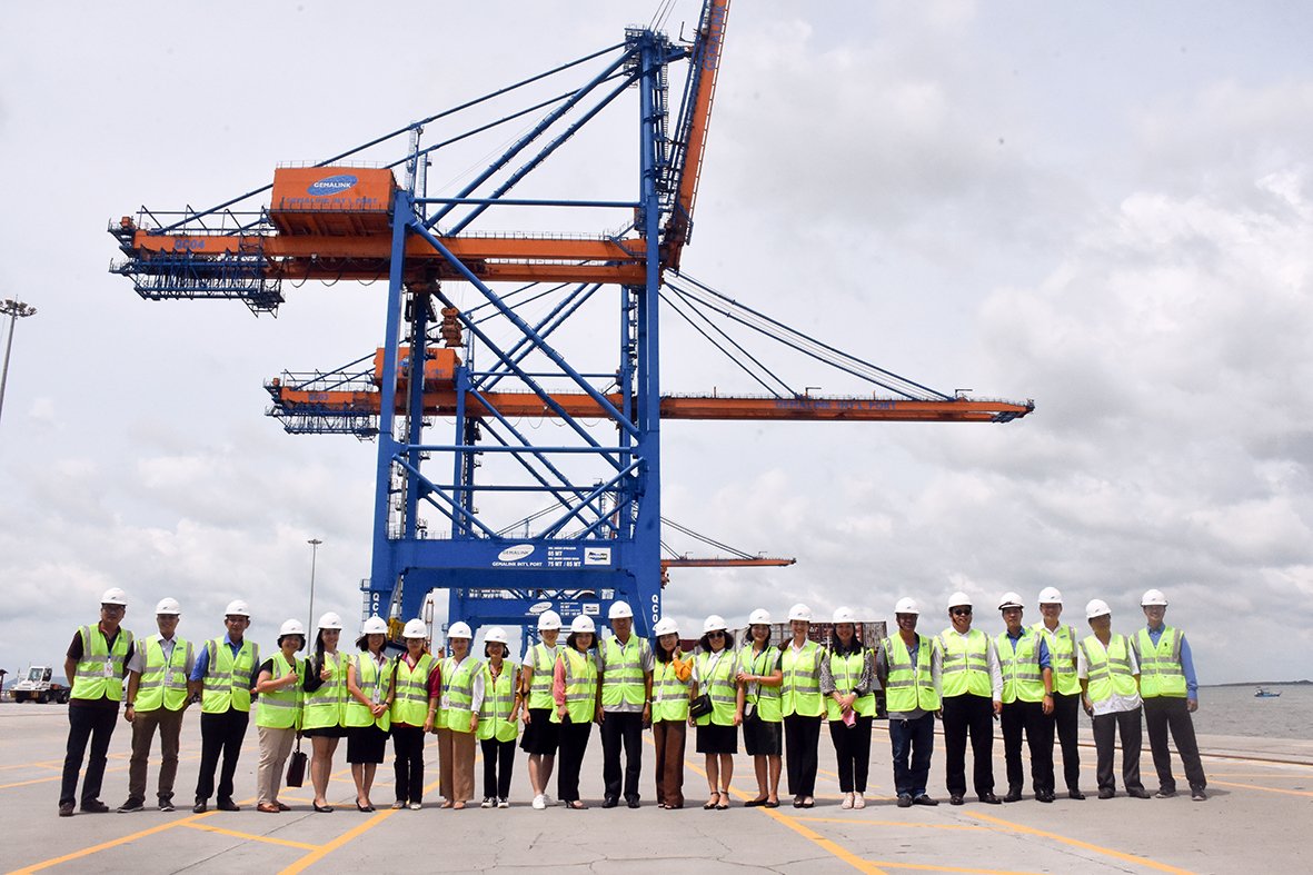 Hội Nhà báo tỉnh Bà Rịa – Vũng Tàu tổ chức cho hội viên đi thực tế tại Cảng Gemalink