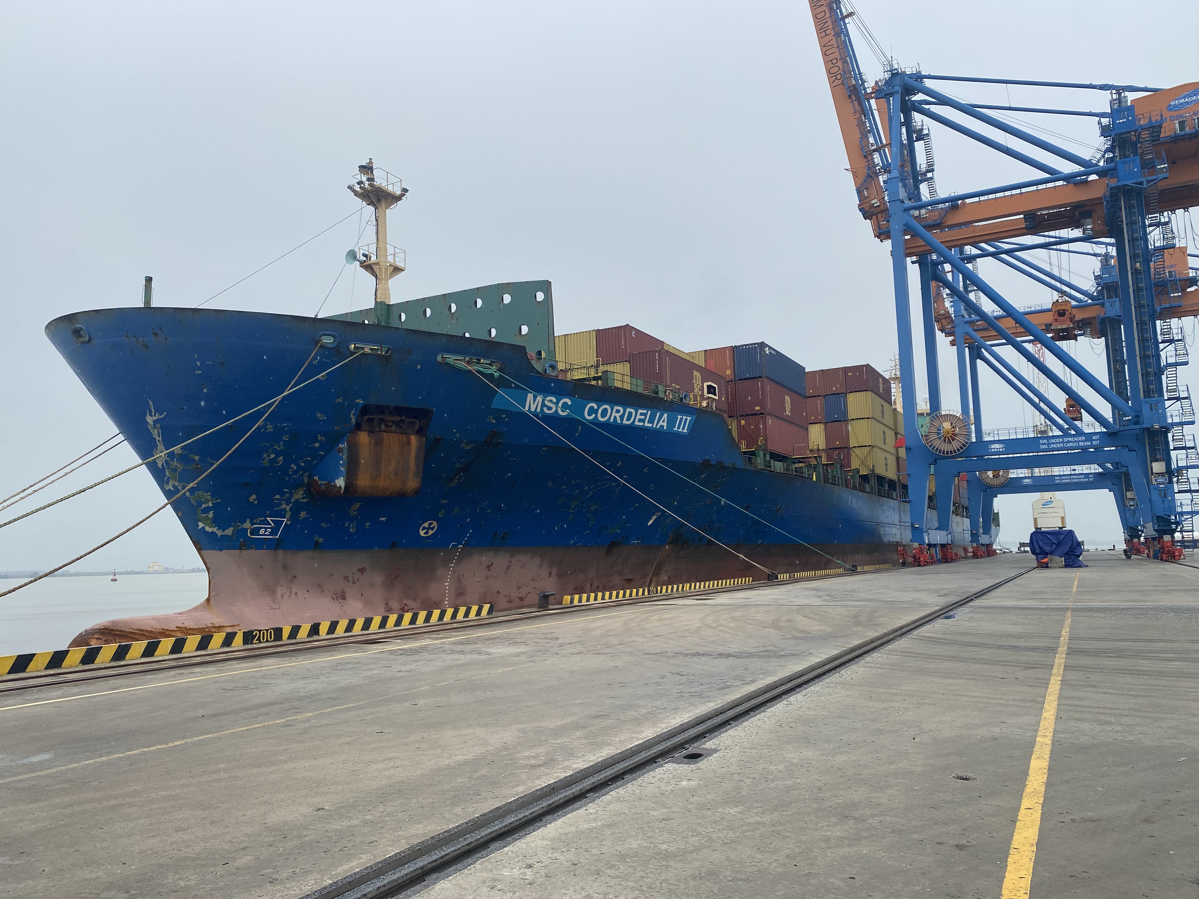 Nam Dinh Vu Port operates the biggest vessel ever