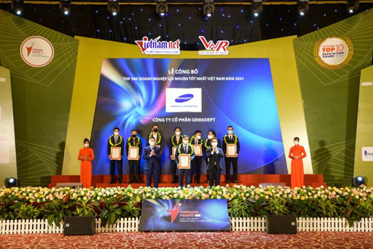 Gemadept continues to be in the top 500 most profitable companies in Vietnam