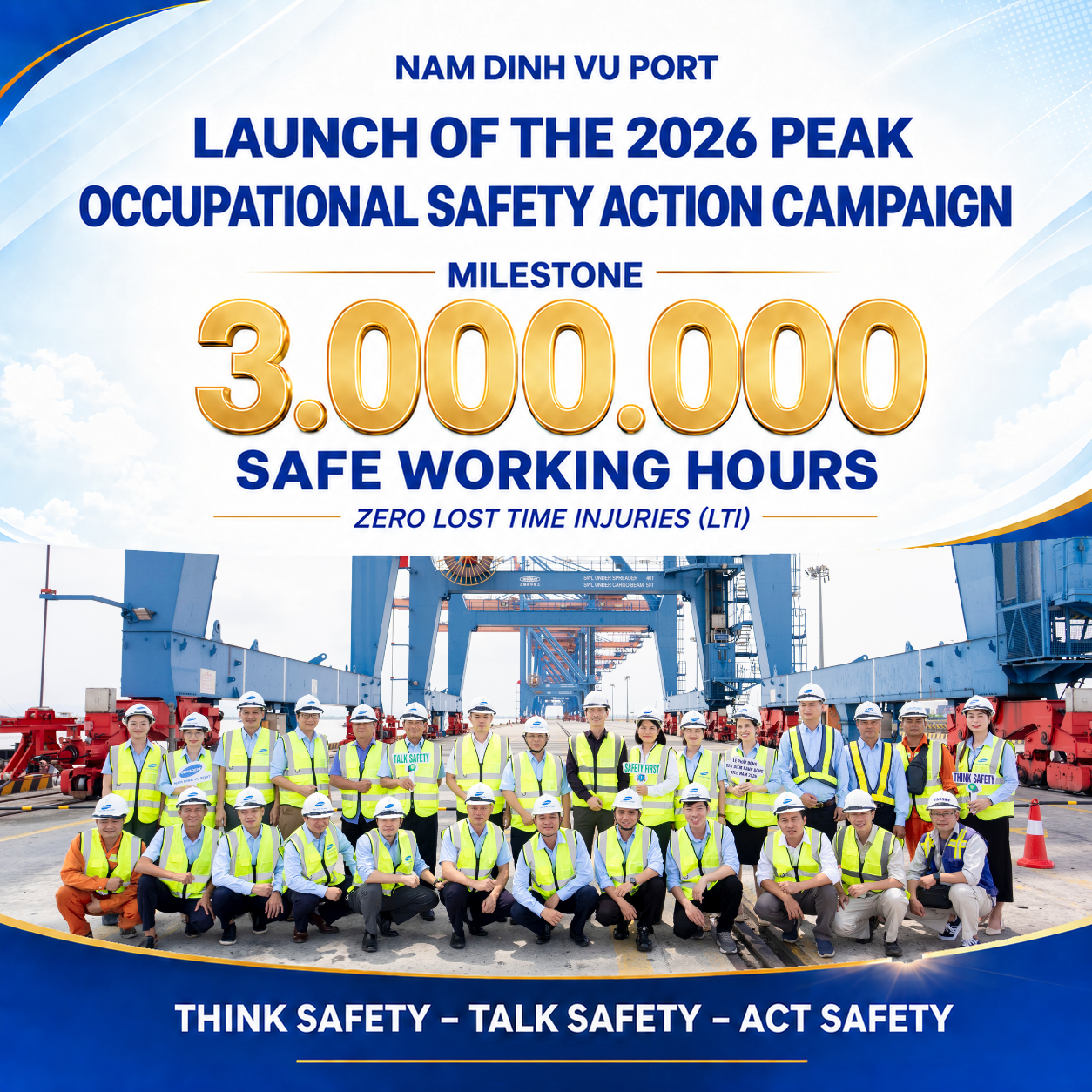 LAUNCH OF THE 2026 OCCUPATIONAL SAFETY ACTION CAMPAIGN – MARKING 3,000,000 SAFE WORKING HOURS
